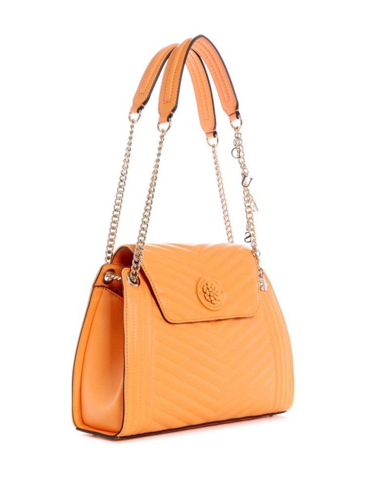 Apricot Women's GUESS Lida Convertible Satchels | USA14BARYE