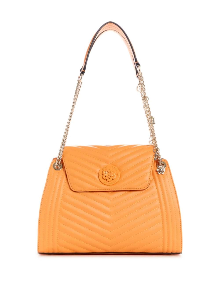 Apricot Women\'s GUESS Lida Convertible Satchels | USA14BARYE