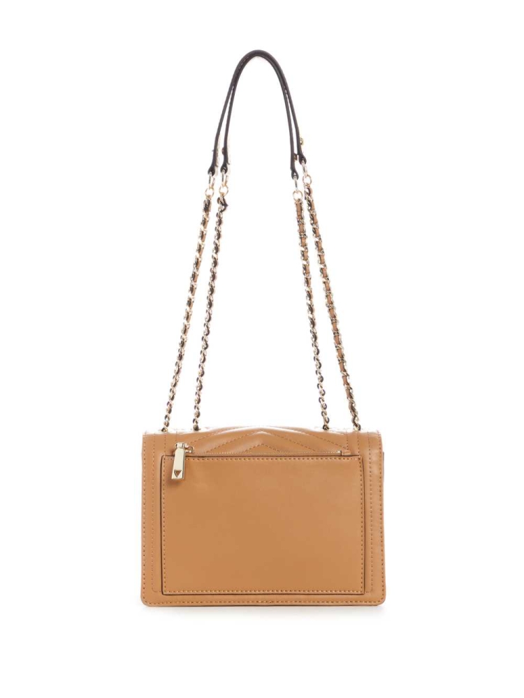 Beige Women's GUESS Lida Convertible Crossbodies | USA30OEJGI