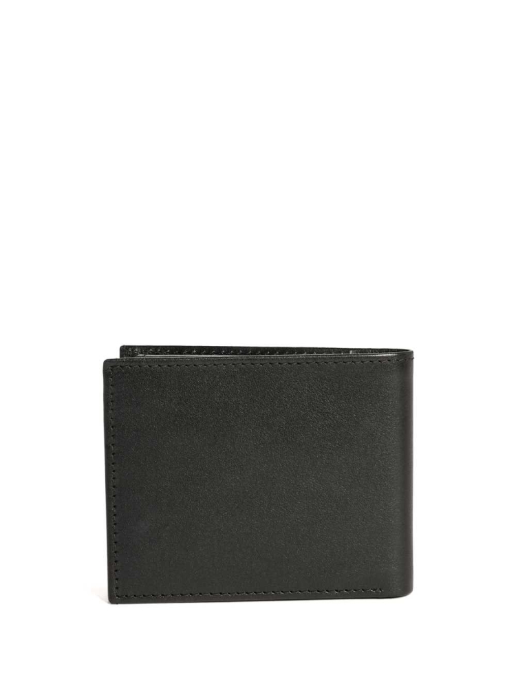 Black Men's GUESS Chavez Passcase Wallets | USA09HTEUX