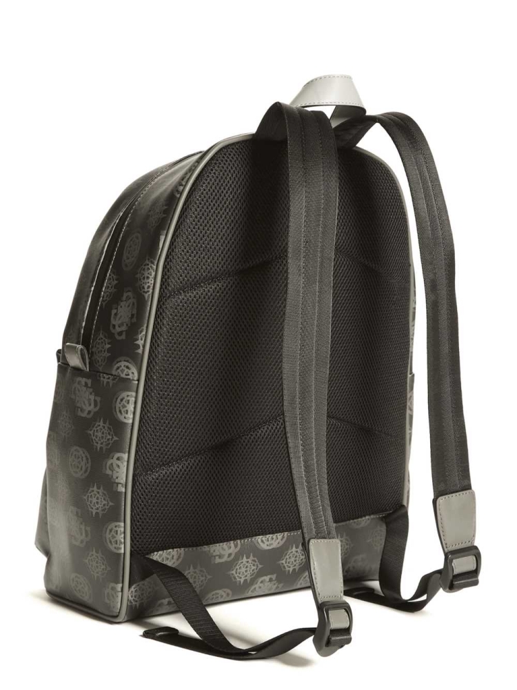 Black Multicolor Women's GUESS Quatro Backpacks | USA56DJINS