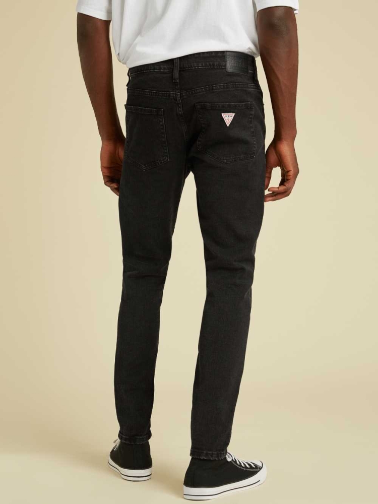 Black Wash Men's GUESS Originals Skinny Jeans | USA07IPNUB