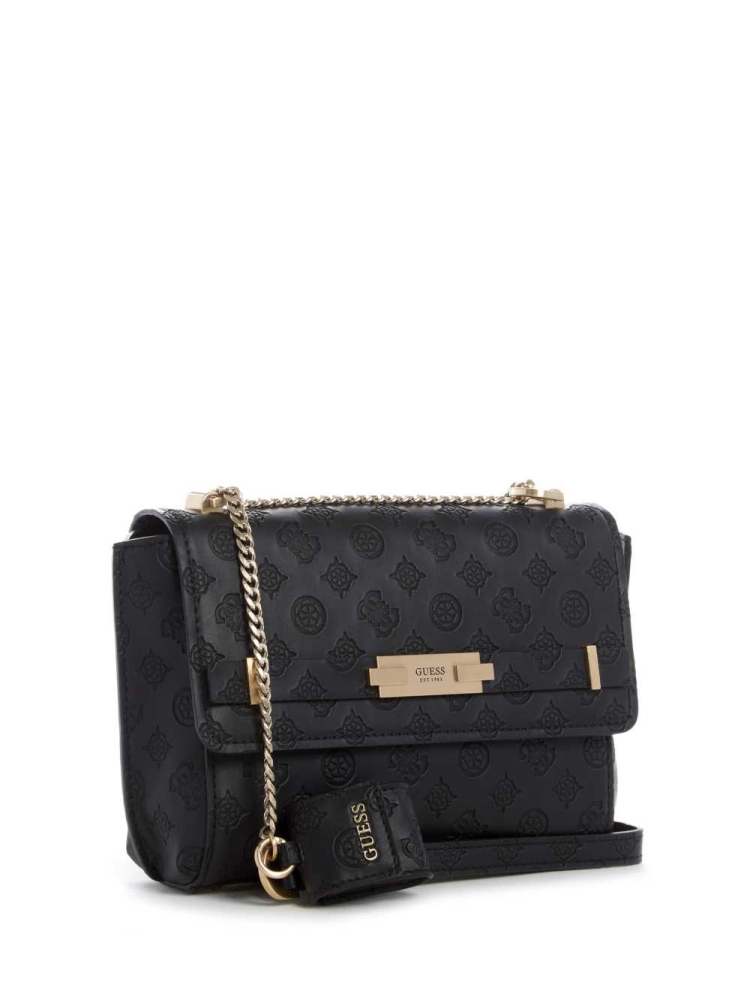 Black Women's GUESS Bea Convertible Crossbodies | USA40KBCAO