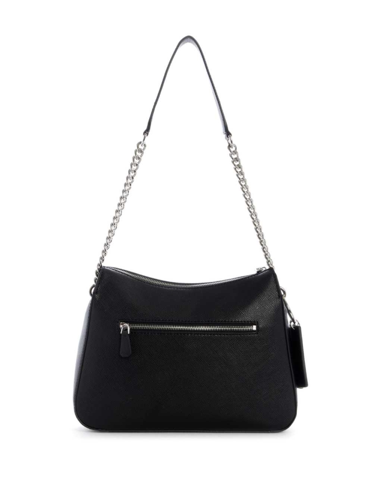 Black Women's GUESS Cordelia Hobo Shoulder Bags | USA95LIAOJ