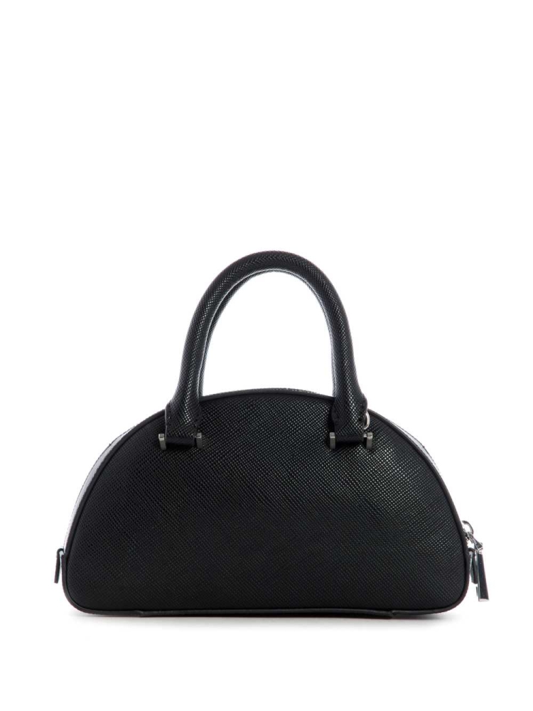 Black Women's GUESS Cordelia Mini Dome Satchels | USA64IDLYU