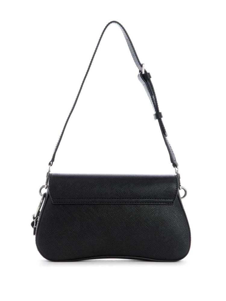 Black Women's GUESS Cordelia Shoulder Bags | USA81PSBLJ