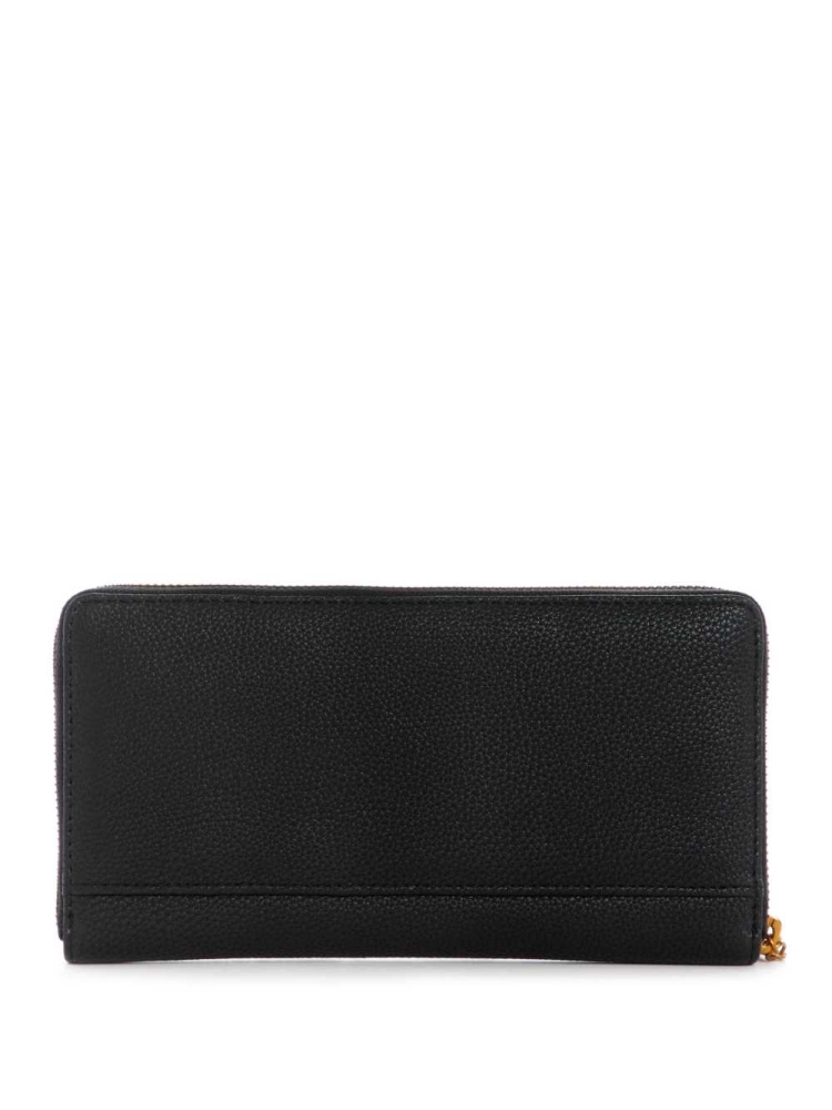 Black Women's GUESS Destiny Check Organizer Wallets | USA74PYASR