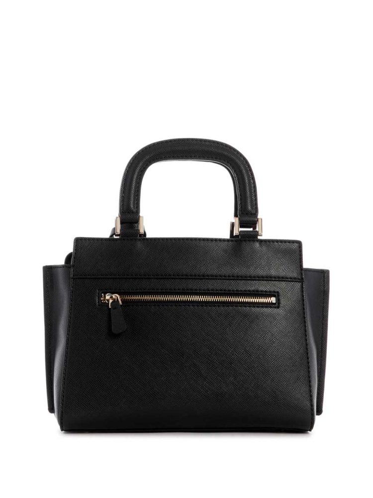 Black Women's GUESS Katey Girlfriend Satchels | USA63MKAPX