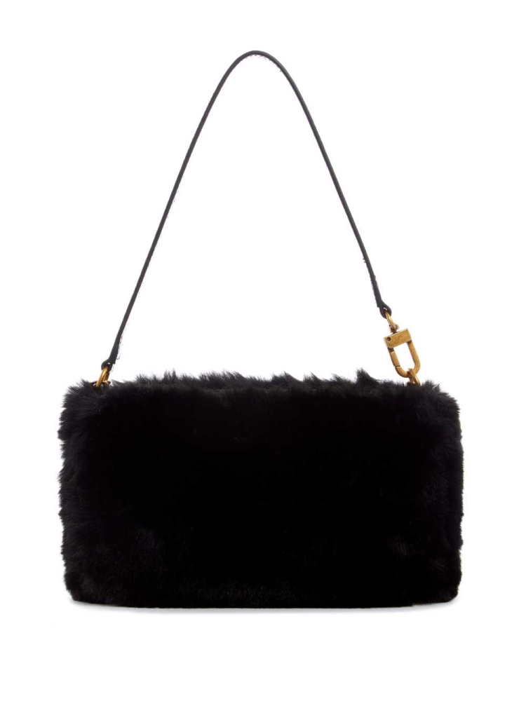 Black Women's GUESS Katey Luxe Mini Shoulder Bags | USA71KUQMZ