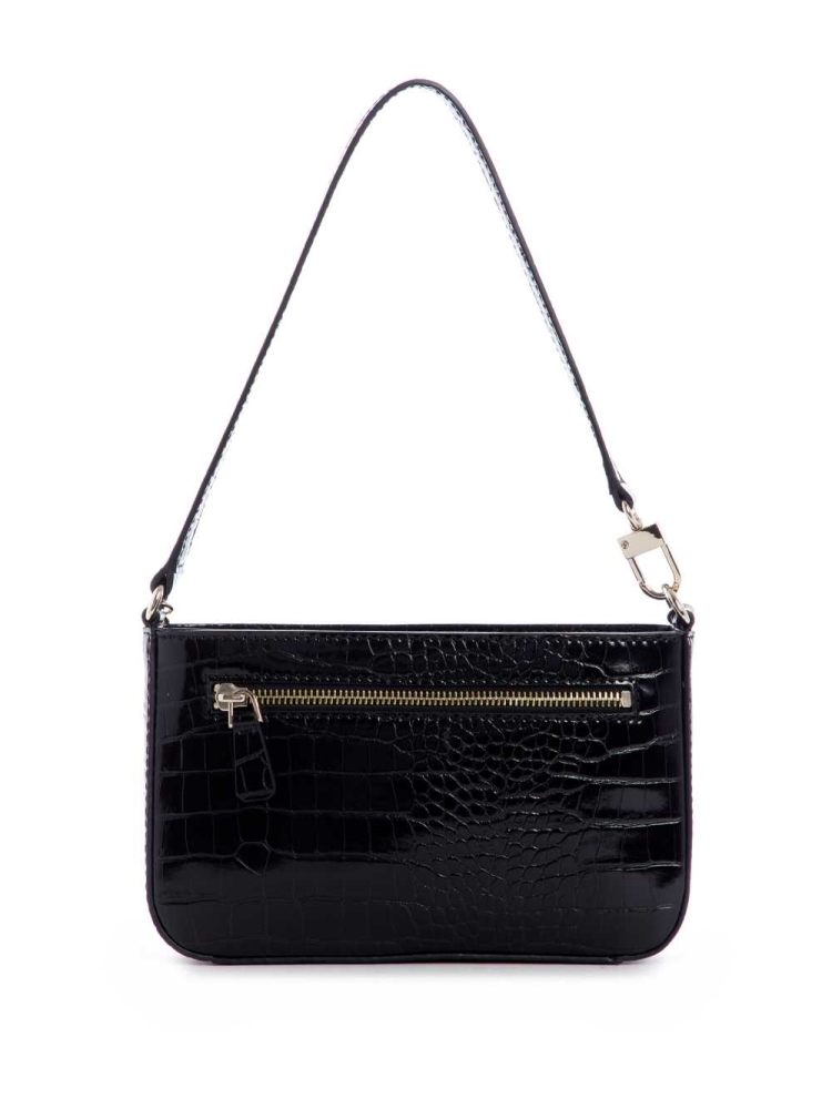 Black Women's GUESS Katey Mini Shoulder Bags | USA48UFVPM