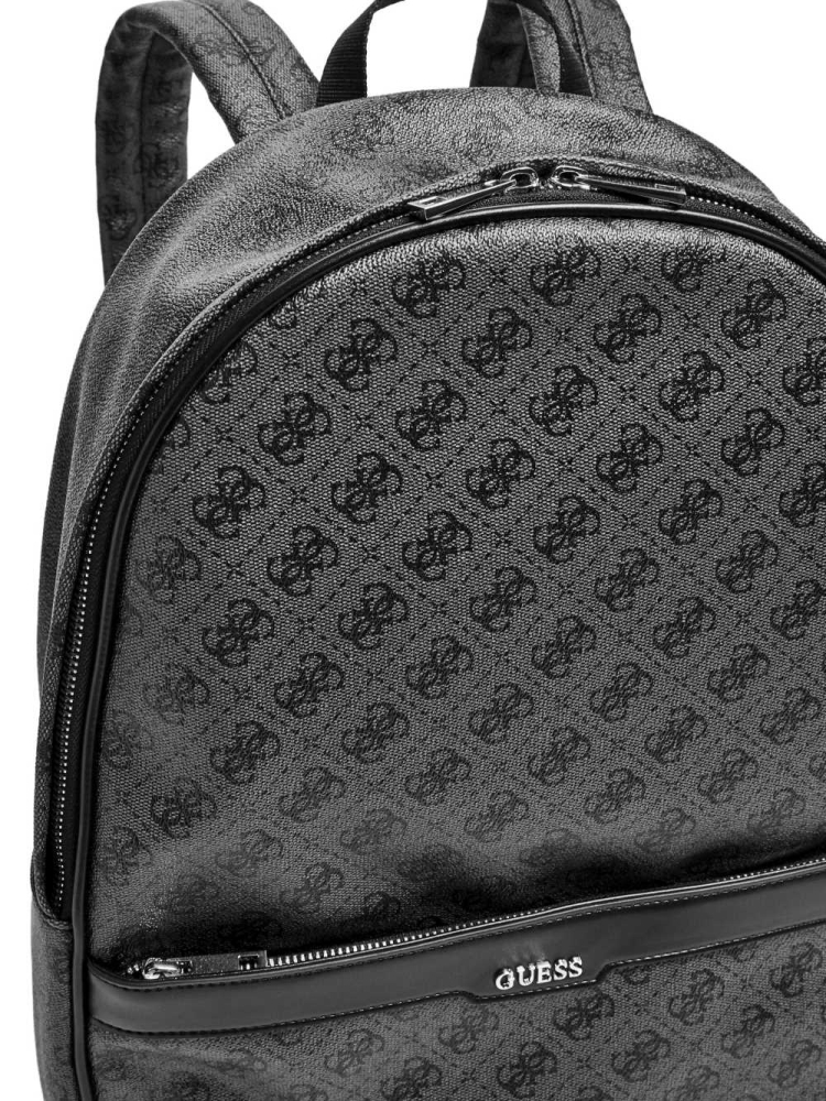 Black Women's GUESS Kevin Logo-Print Backpacks | USA34BDXSH