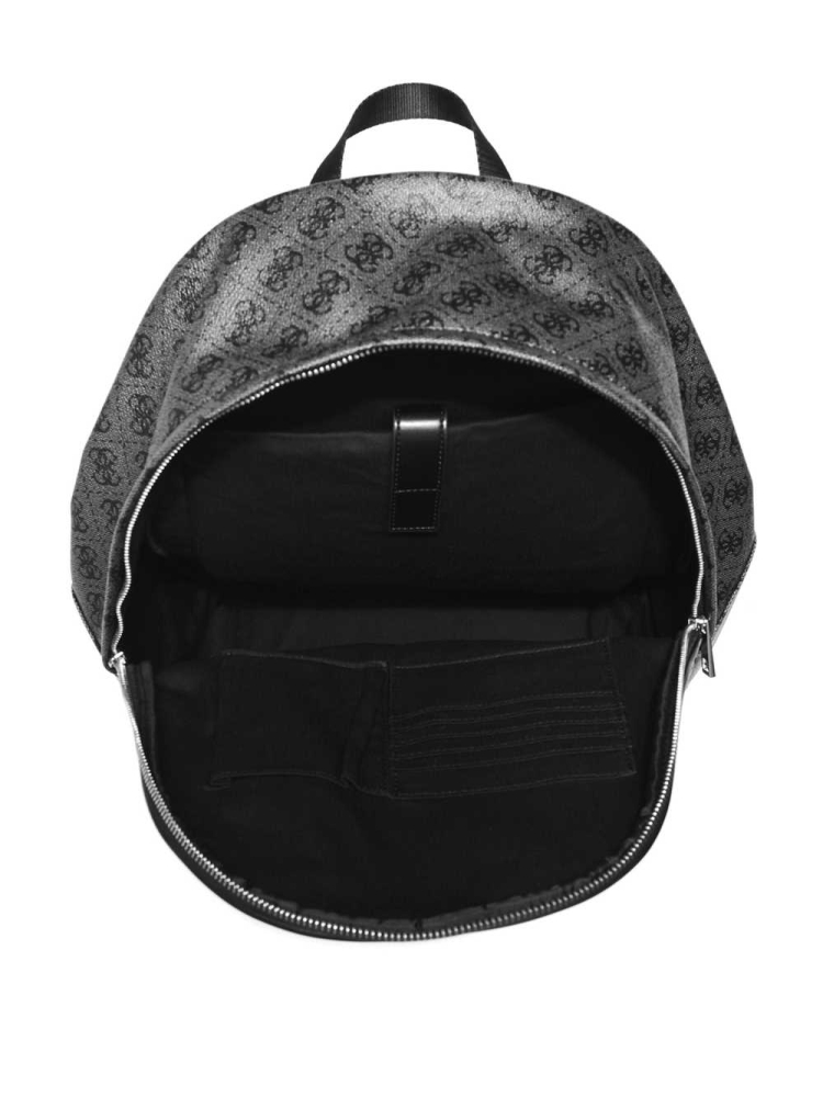 Black Women's GUESS Kevin Logo-Print Backpacks | USA34BDXSH