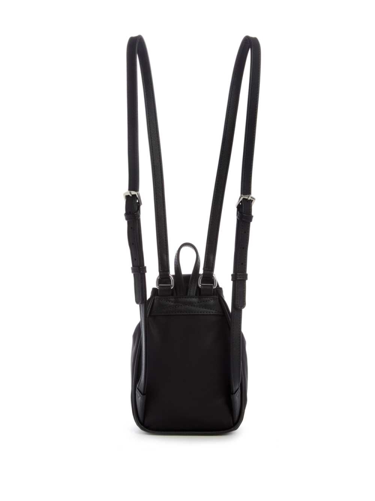 Black Women's GUESS Little Bay Mini Backpacks | USA94BMEZQ