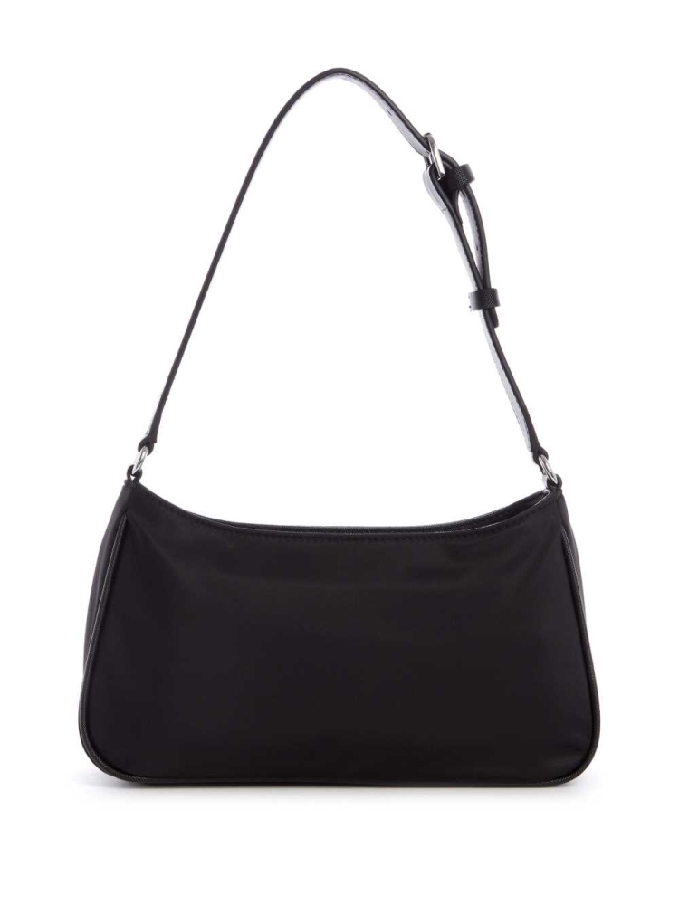 Black Women's GUESS Little Bay Shoulder Bags | USA28GLFOR