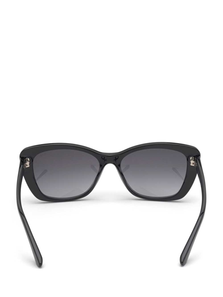 Black Women's GUESS Lori Cat-Eye Sunglasses | USA87OAJBZ