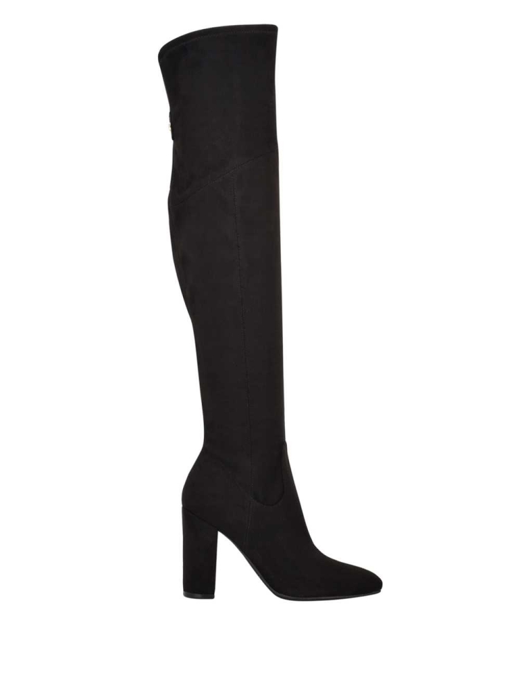 Black Women's GUESS Mireya Over-The-Knee Boots | USA76JSHIU