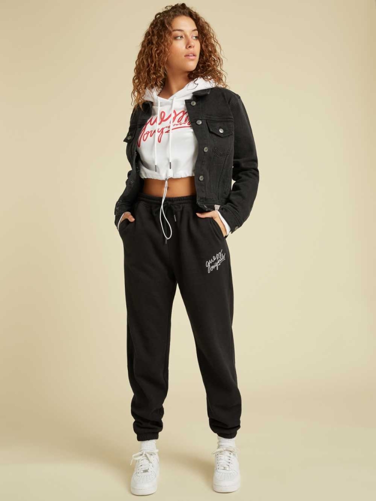 Black Women's GUESS Originals Sweatpants | USA25VOANP