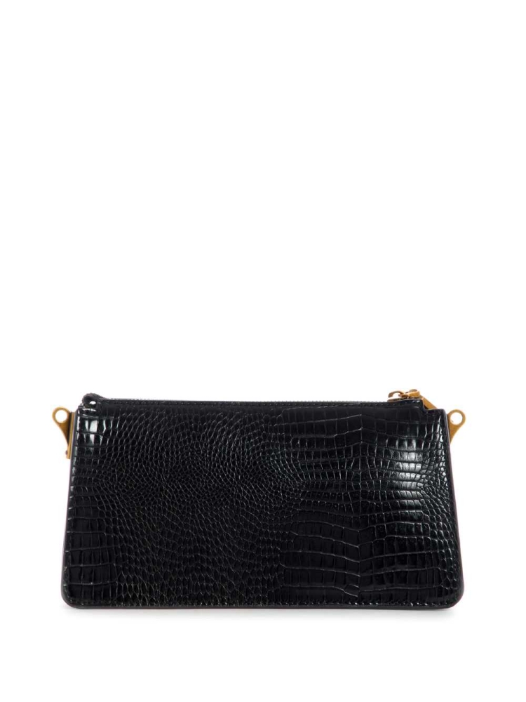 Black Women's GUESS Raffie Mini Crossbodies | USA14ZYSHI