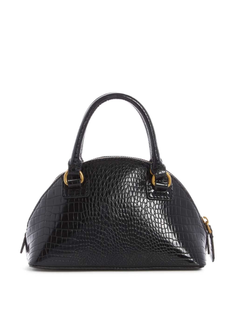 Black Women's GUESS Shilah Small Dome Crossbodies | USA21PGOIH