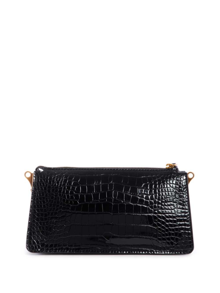 Black Women's GUESS Stephi Mini Crossbodies | USA24EYMQJ