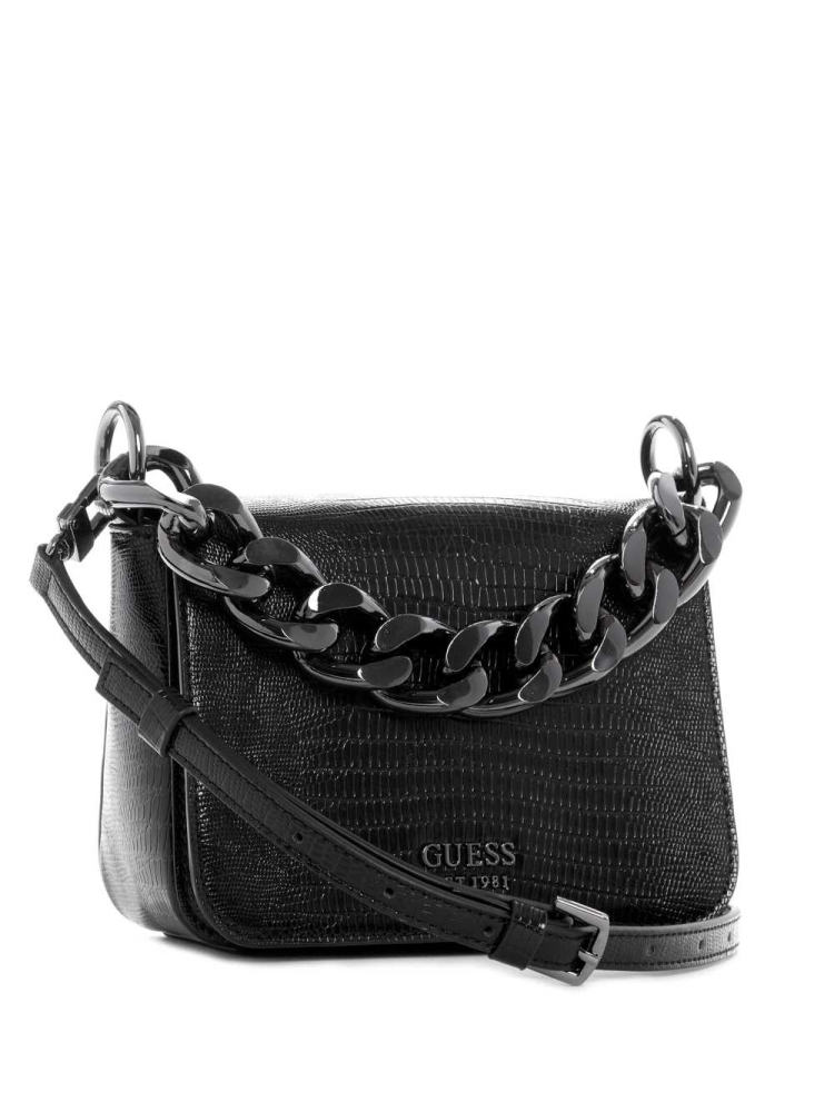 Black Women's GUESS Tullia Mini Crossbodies | USA12EMUFS