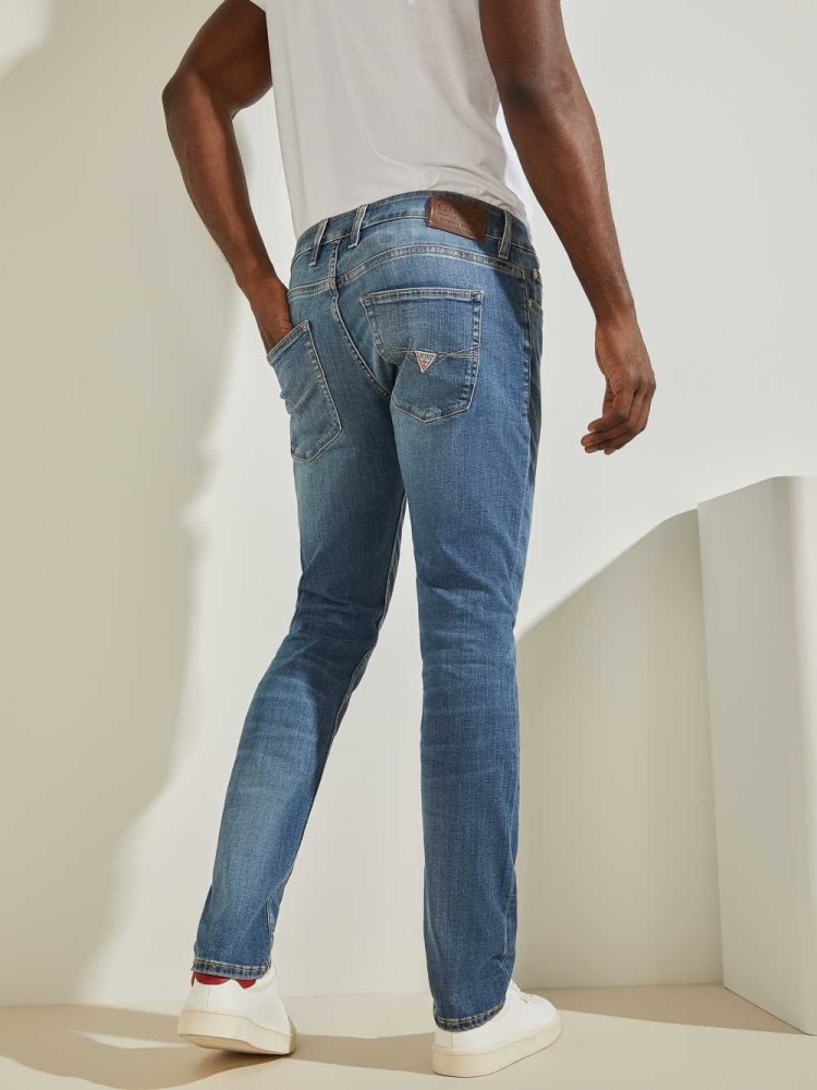 Blue Men's GUESS Slim Tapered Jeans | USA08MHXFW