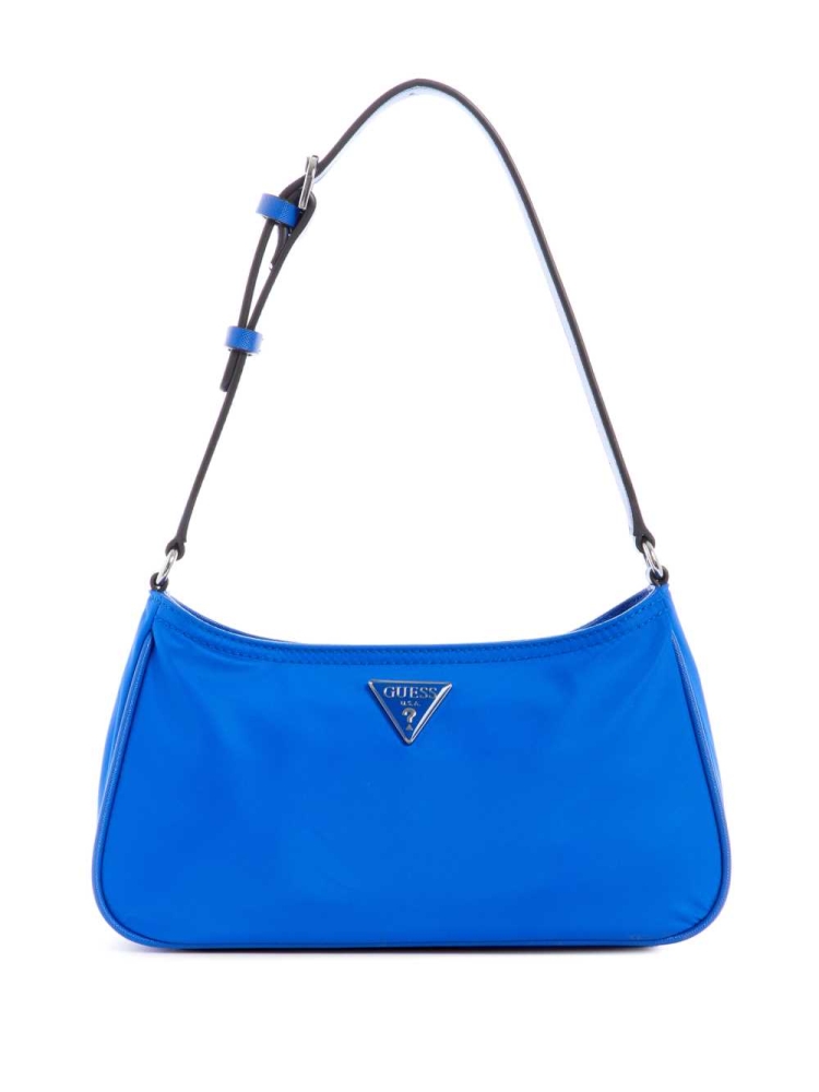 Blue Women\'s GUESS Little Bay Shoulder Bags | USA35GWKIX