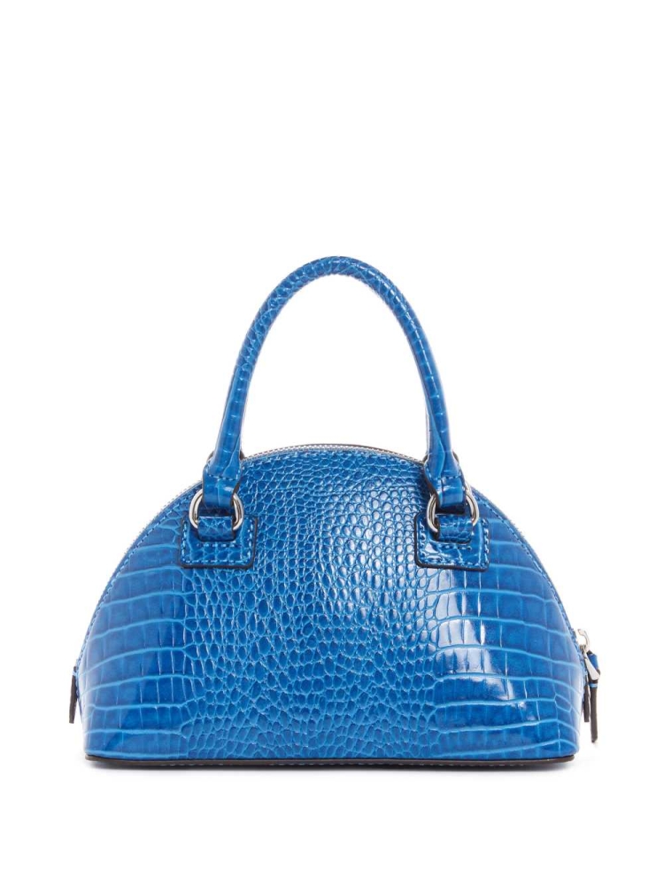 Blue Women's GUESS Shilah Small Dome Crossbodies | USA08DFALJ