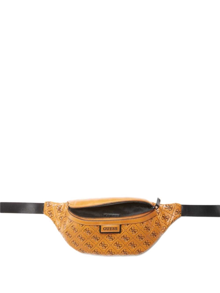 Brown Men's GUESS Vezzola Logo Belt Bags | USA52GSOWL