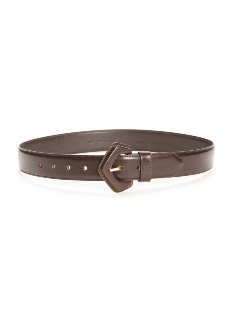 Brown Women's GUESS Leather Waist Belts | USA61KWIOZ