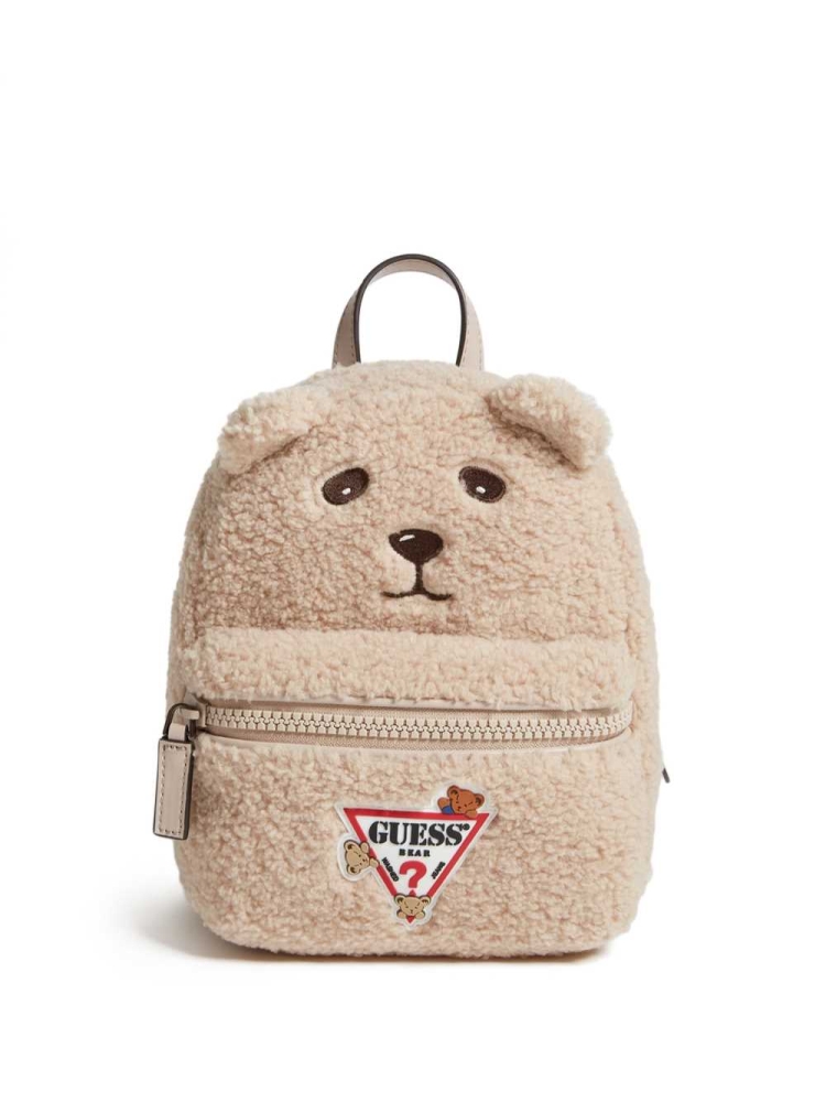 Brown Women's GUESS Originals Bear Backpacks | USA30SJCLZ