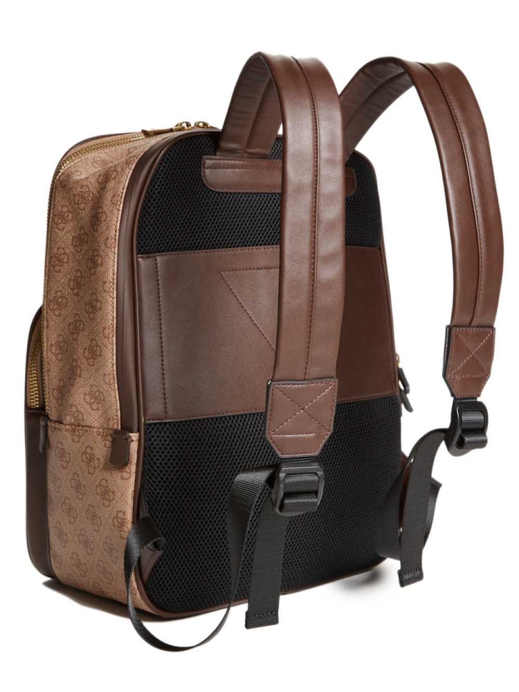 Brown Women's GUESS Vezzola Square Backpacks | USA45WJREL