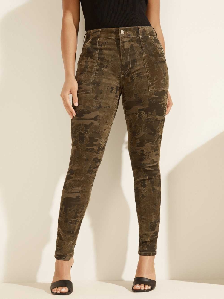 Camo Women\'s GUESS Camo Pants | USA75SFQKG