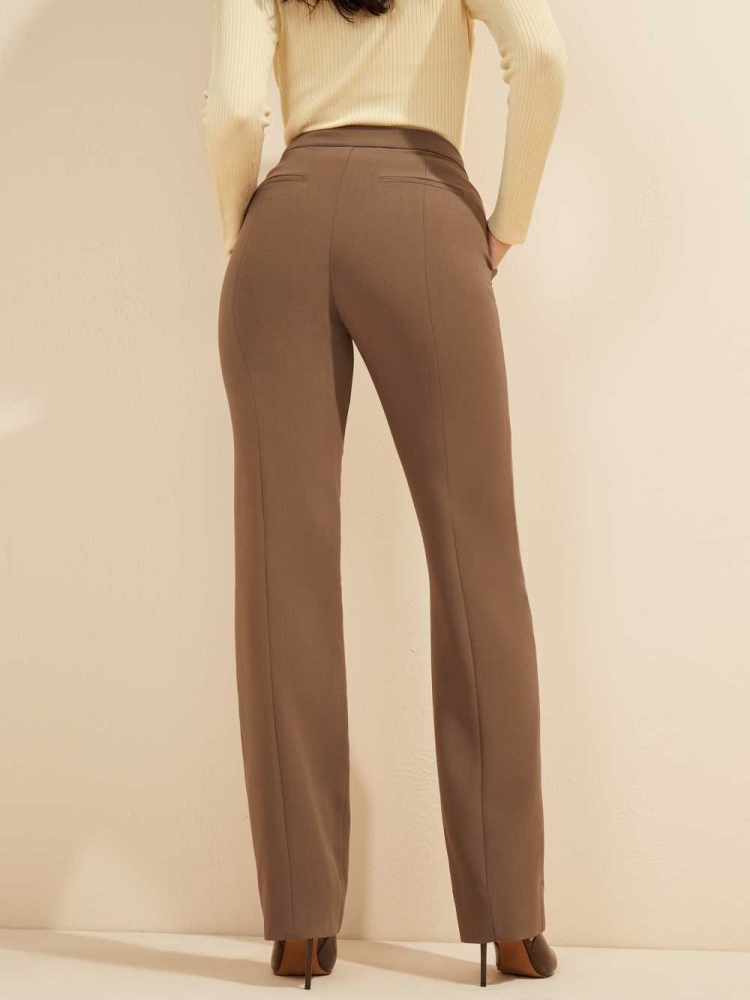 Coffee Women's GUESS Sally Pants | USA39YZOEW