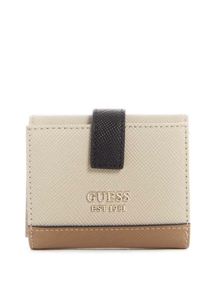 Coral Multicolor Women\'s GUESS Cordelia Petite Trifold Wallets | USA27SKZVB