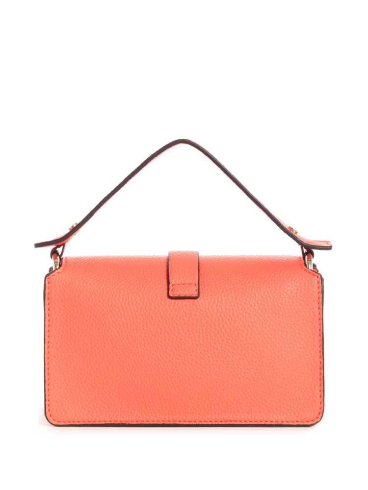 Coral Women's GUESS Albury Mini Crossbodies | USA62PMWOJ