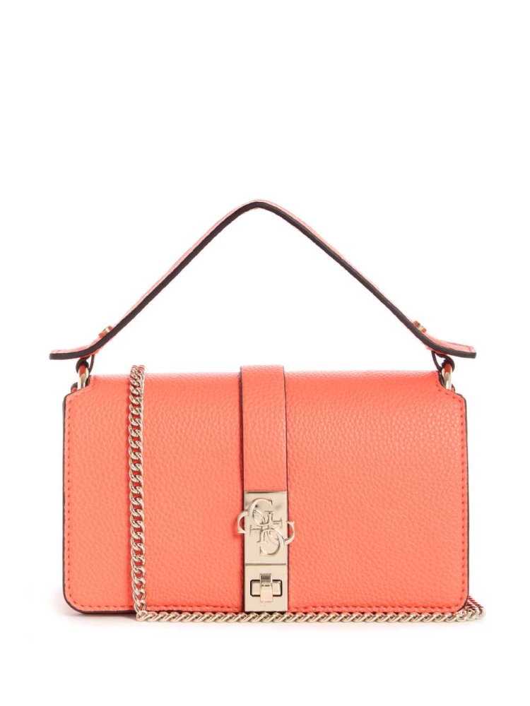 Coral Women\'s GUESS Albury Mini Crossbodies | USA62PMWOJ