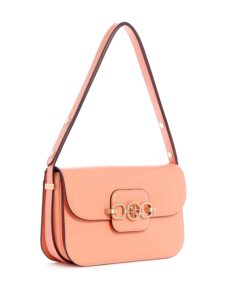 Coral Women's GUESS Hensely Convertible Shoulder Bags | USA96XBKCR