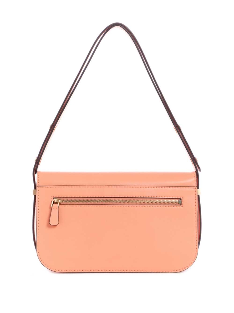 Coral Women's GUESS Hensely Convertible Shoulder Bags | USA96XBKCR