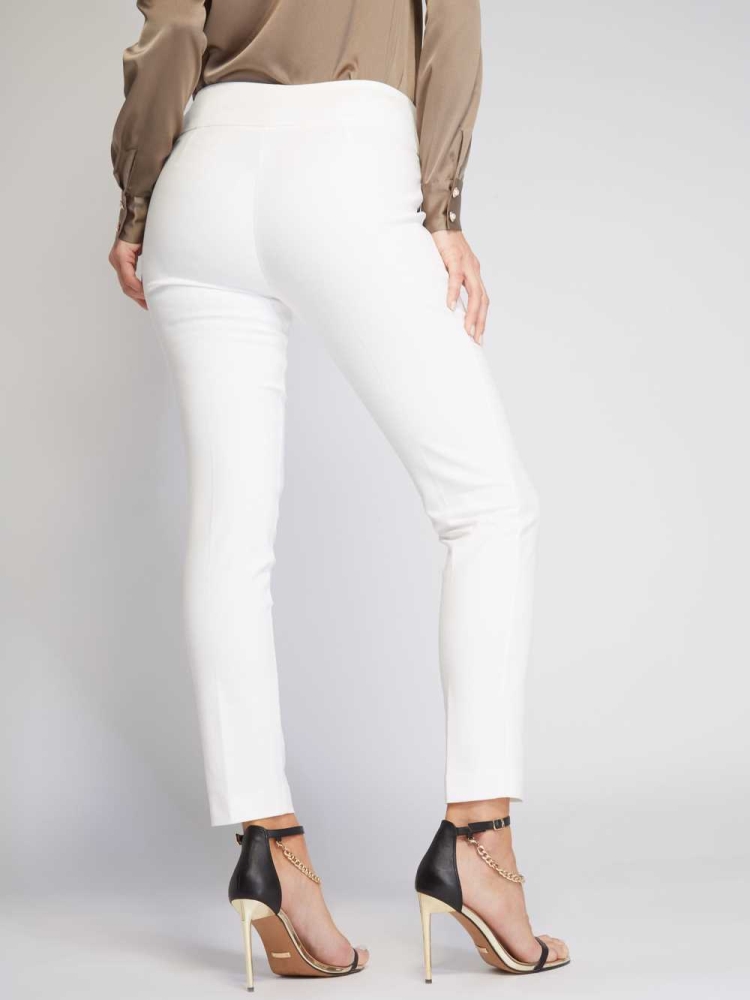 Cream Women's GUESS Olivia Skinny Pants | USA13VYNZI