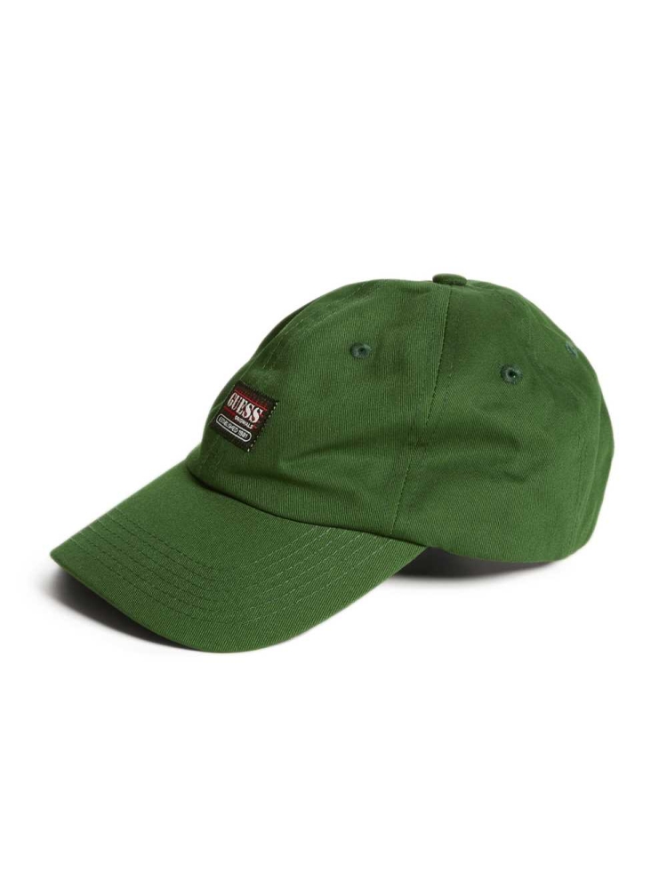 Dark Green Women's GUESS Originals Dad Hats | USA25TGLHX