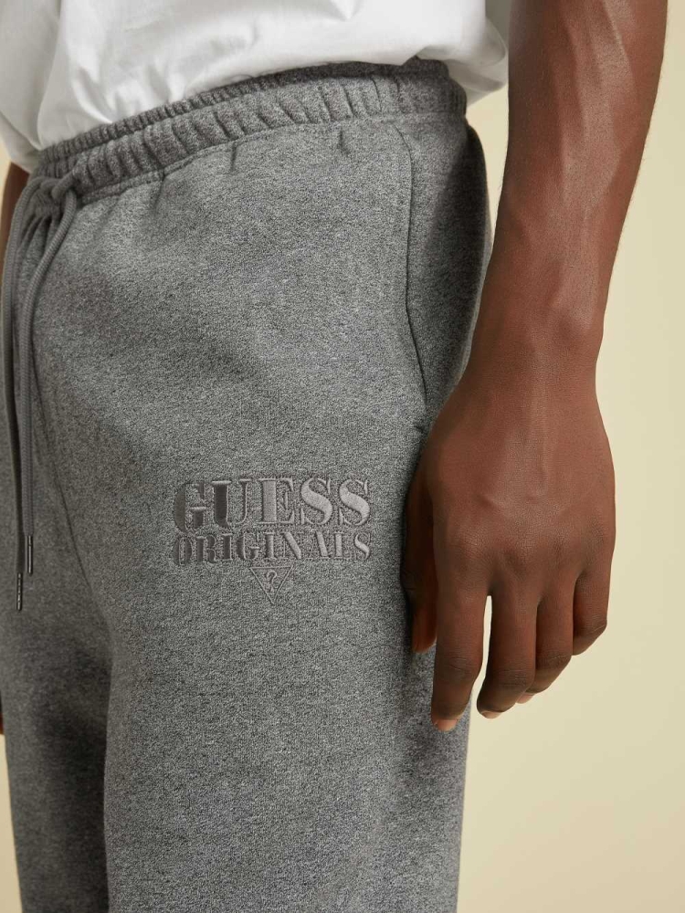 Dark Grey Men's GUESS Originals Kit Joggers | USA37DOBIF