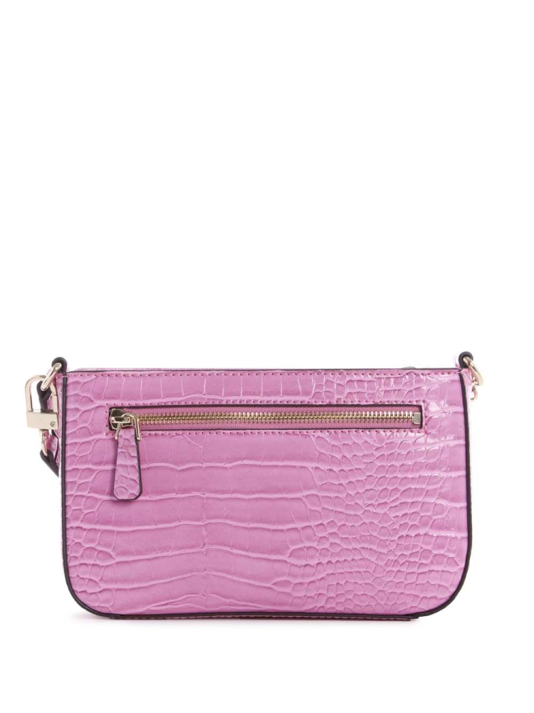 Fuchsia Women's GUESS Katey Mini Shoulder Bags | USA46NJZHX