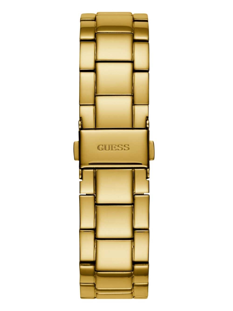 Gold Men's GUESS Gold-Tone Multifunction Watches | USA70FSHIY