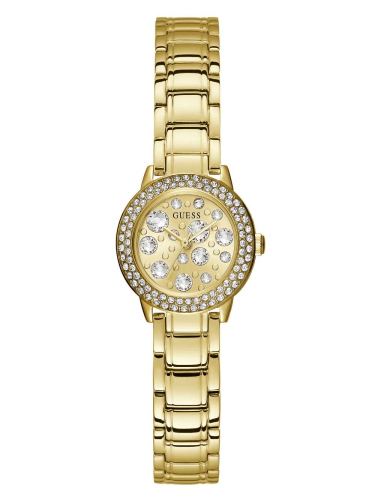 Gold Women\'s GUESS Gold-Tone Analog Watches | USA67VAQDH