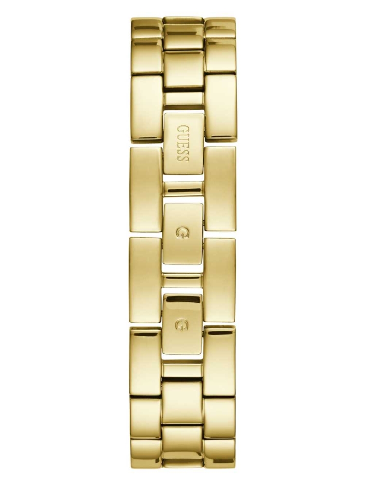 Gold Women's GUESS Gold-Tone Crystal Bangle Analog Watches | USA12YLRDH