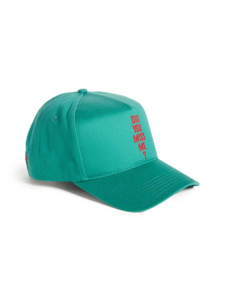 Green Blue Women's GUESS Originals x Anna Nicole Smith Miss Me Hats | USA05FCSNG