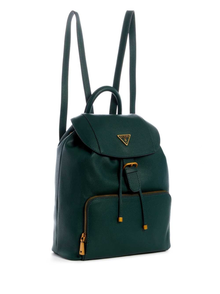 Green Women's GUESS Destiny Backpacks | USA75HLQWI