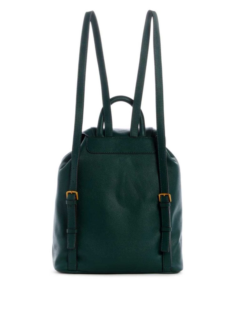 Green Women's GUESS Destiny Backpacks | USA75HLQWI