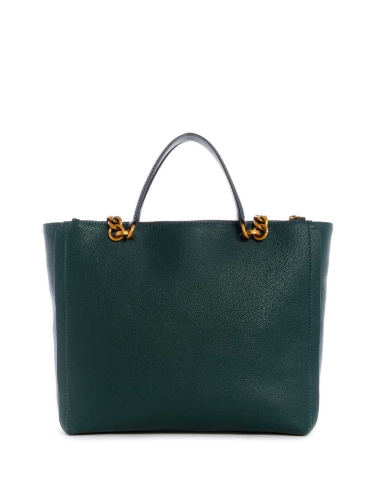 Green Women's GUESS Destiny Society Totes | USA82YGHTB